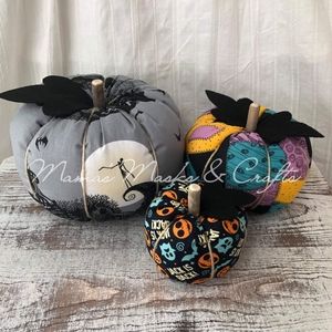 Nightmare Before Christmas Inspired Plush Pumpkin Set (3)